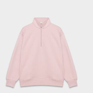 Aritzia Dusty Pink Boyfriend half-zip sweatfleece woman’s XL